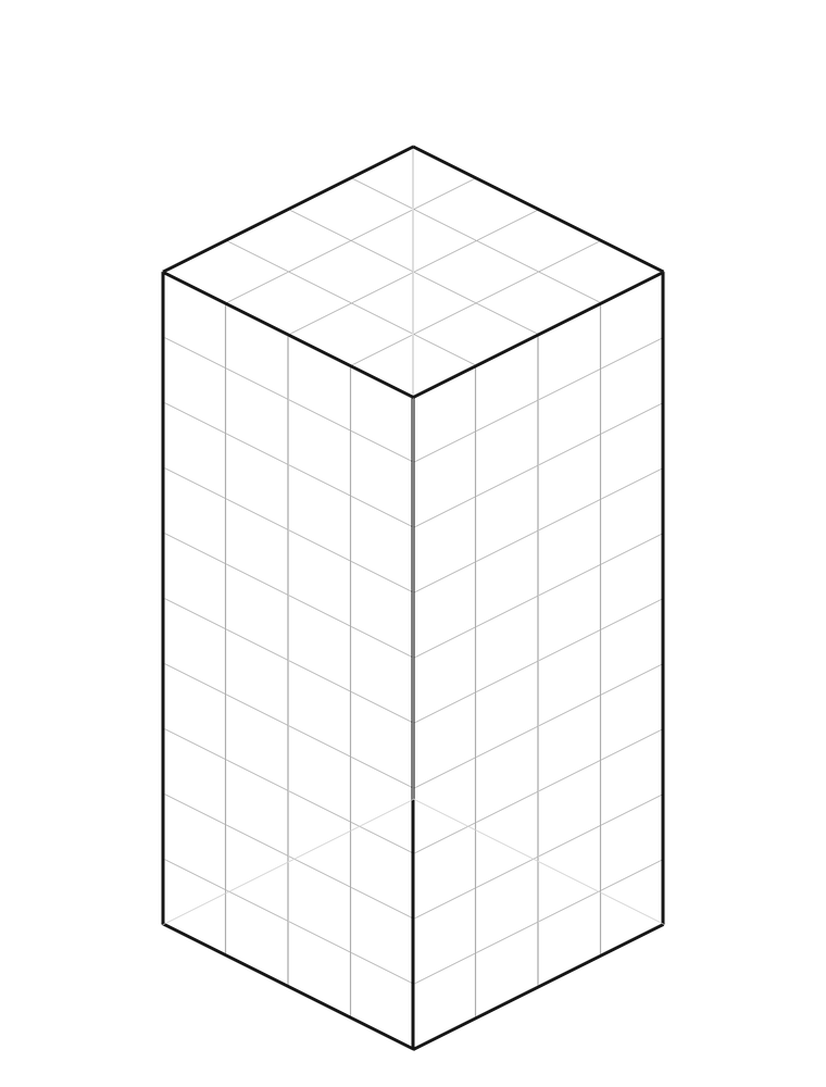 Isometric BIM building